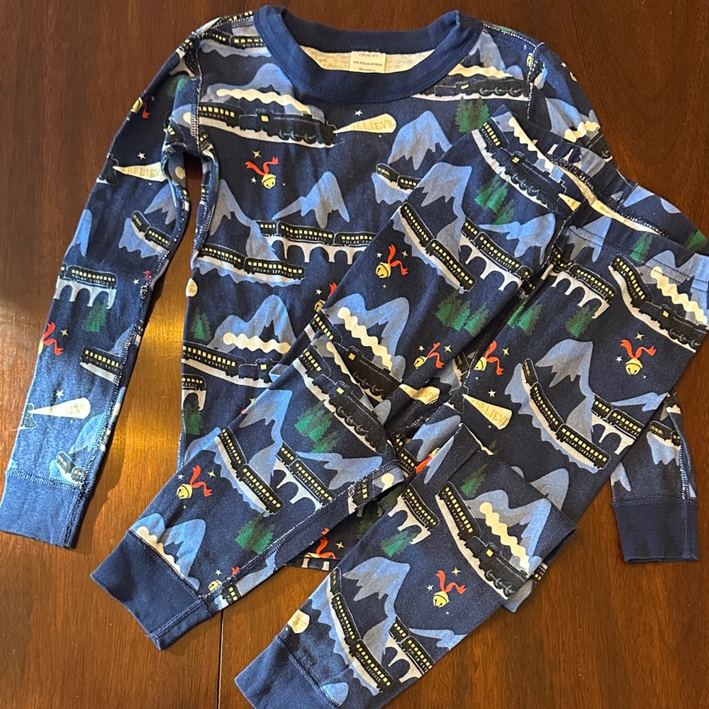 Polar Express Hanna Andersson PJs, Size 5